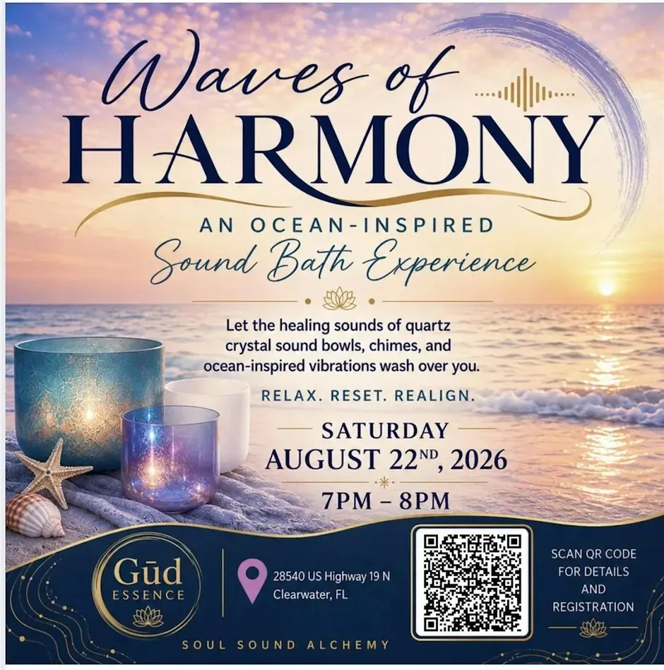 Waves of Harmony Sound Bath Experience at GŪD Essence Clearwater in Clearwater