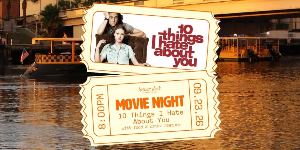 Movie Night at Lower Deck: 10 Things I Hate About You in Tampa