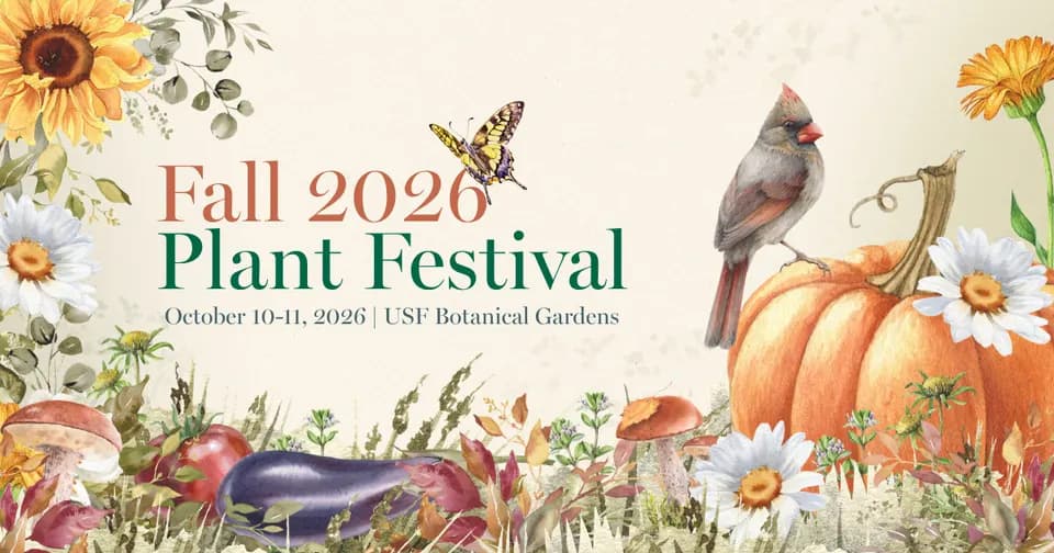 USF Botanical Gardens’ Fall 2026 Plant Festival in Tampa