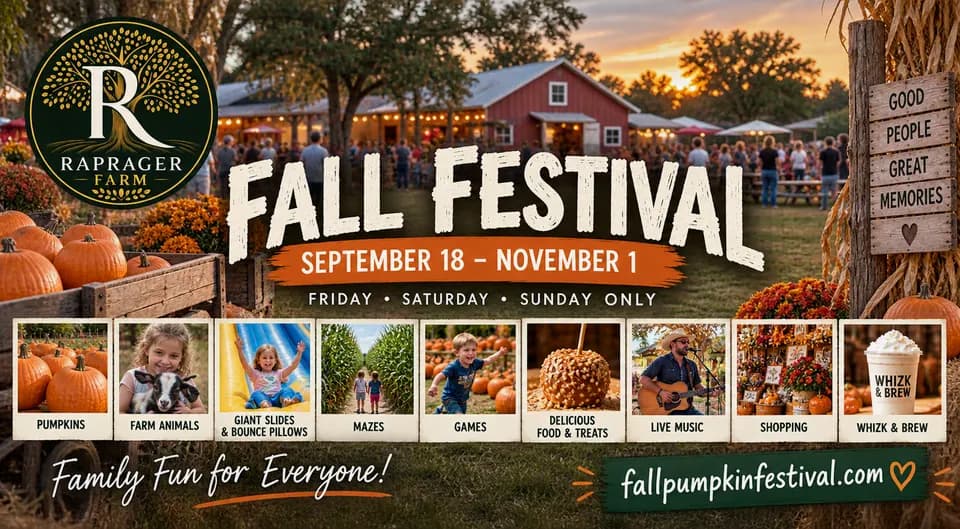 Fall Pumpkin Festival & Haunted Farm at Raprager Family Farms in Outside Tampa Bay