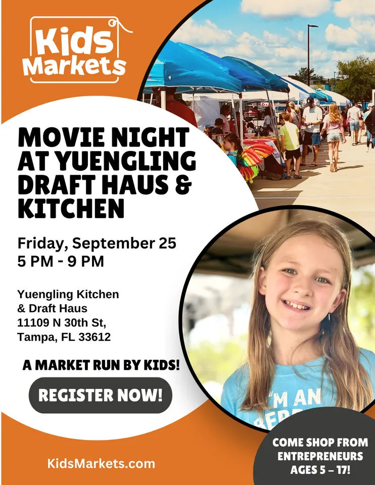 Kids Market at Yuengling Draft Haus & Kitchen Movie Night in Tampa