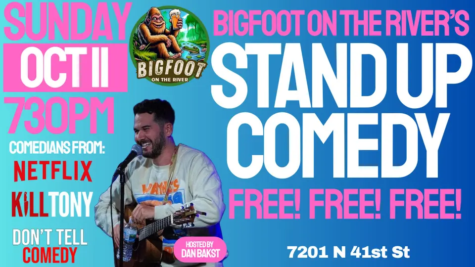 FREE Comedy Night @ Bigfoot on the River in Tampa