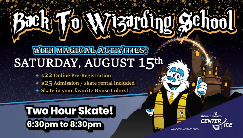 Back to Wizarding School (2-Hour Public Ice Skate) in Outside Tampa Bay