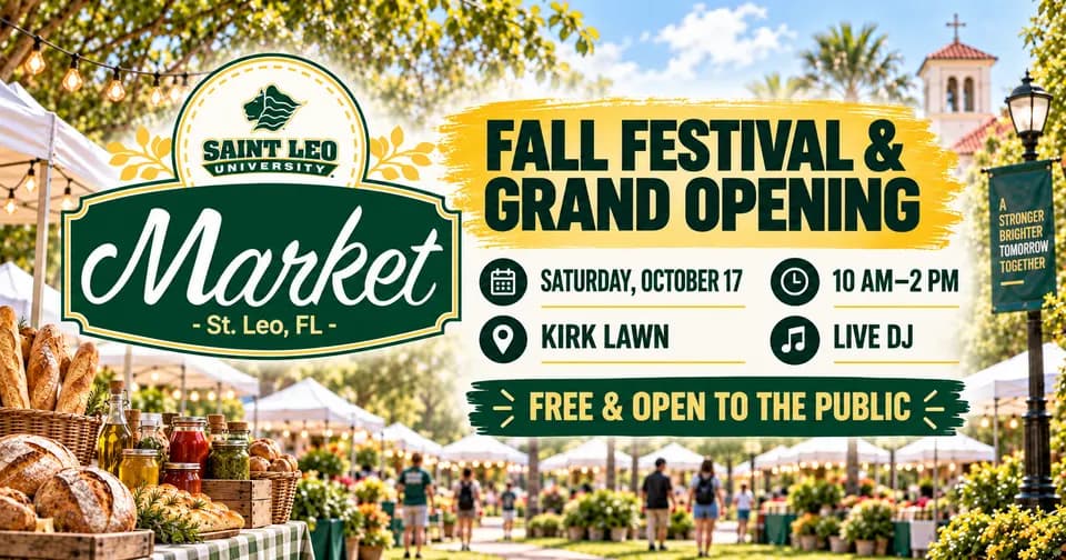 Saint Leo University Saturday Market in Outside Tampa Bay
