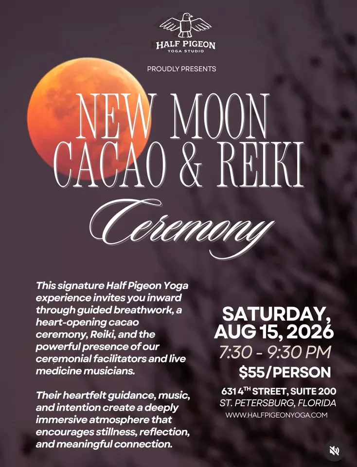 New Moon Ceremony with the Yawanawá: Cacao, Reiki & Live Medicine Music in St. Petersburg
