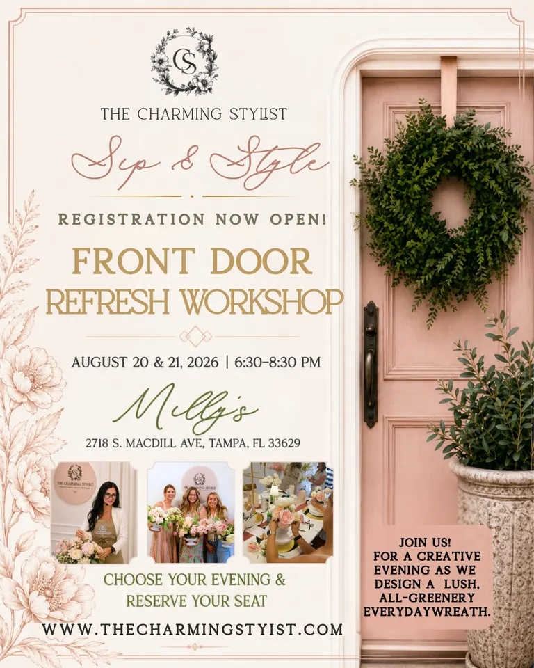 Sip & Style™ | Front Door Refresh: Year-Round Wreath Workshop in Tampa