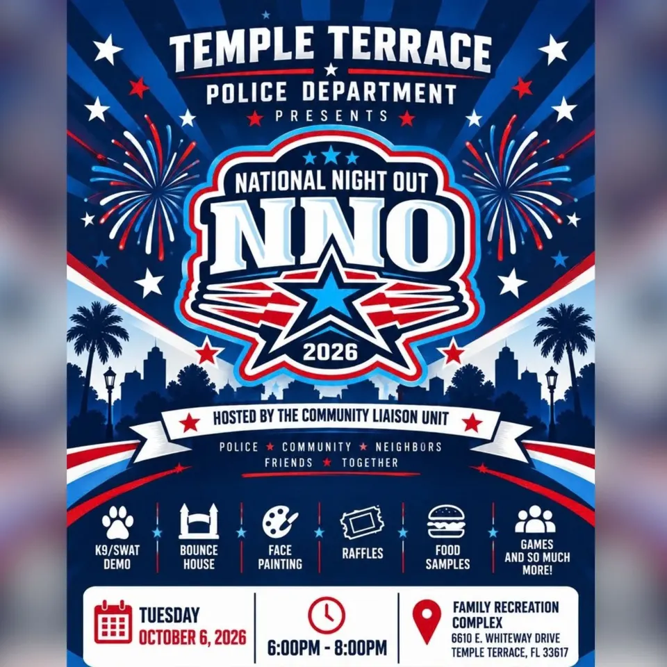 Temple Terrace Police Department National Night Out in Outside Tampa Bay