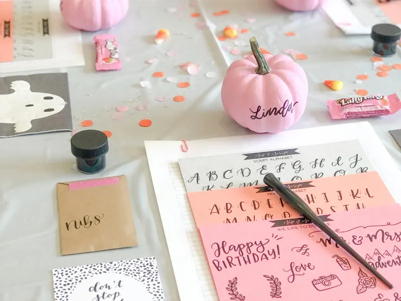 Modern Calligraphy & Pumpkin Lettering in Clearwater