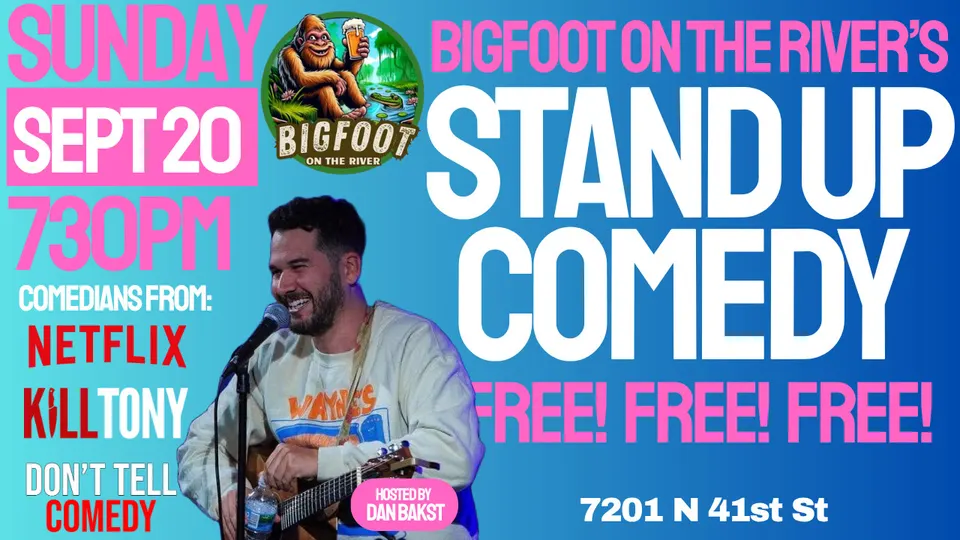 FREE Comedy Night @ Bigfoot on the River in Tampa