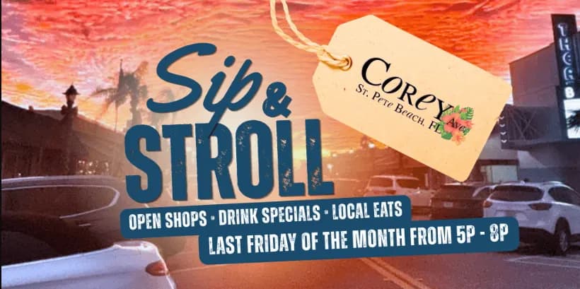 Sip & Stroll on Corey Avenue in St. Petersburg