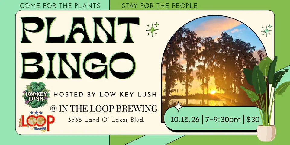 Plant Bingo in Outside Tampa Bay