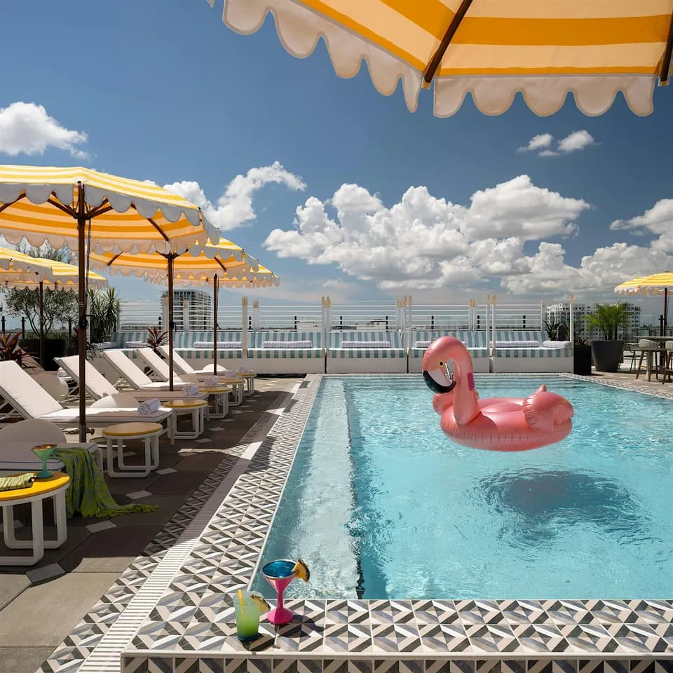 The Pink Palm Pool Club Day Party by the Moxy St. Pete and Sparrow Rooftop in St. Petersburg