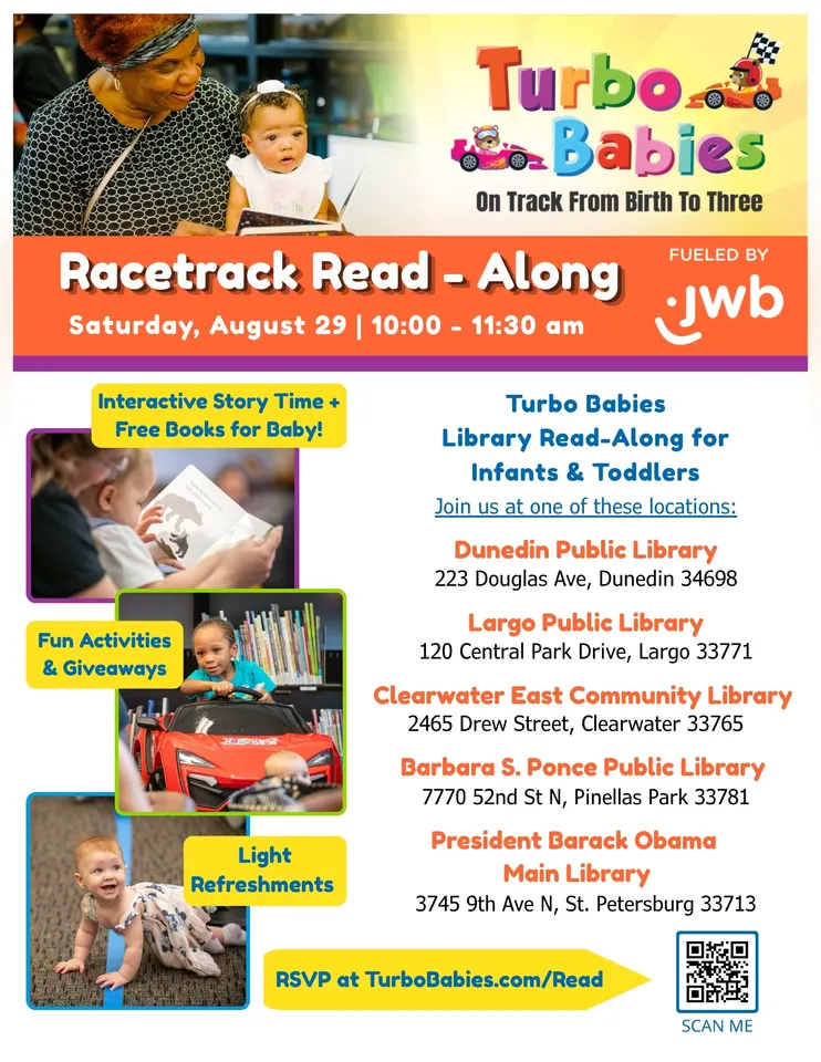 Turbo Babies Racetrack Read-Alongs in St. Petersburg