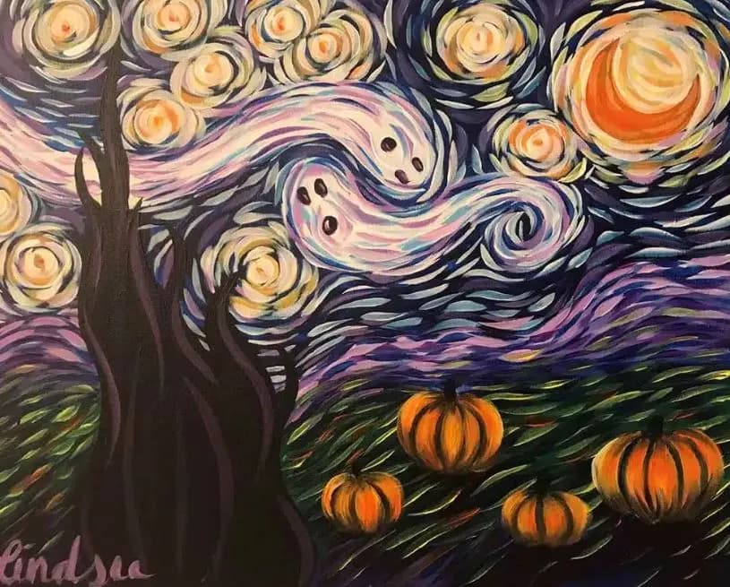 St Pete Paint Party – Spooky Starry Night in St. Petersburg