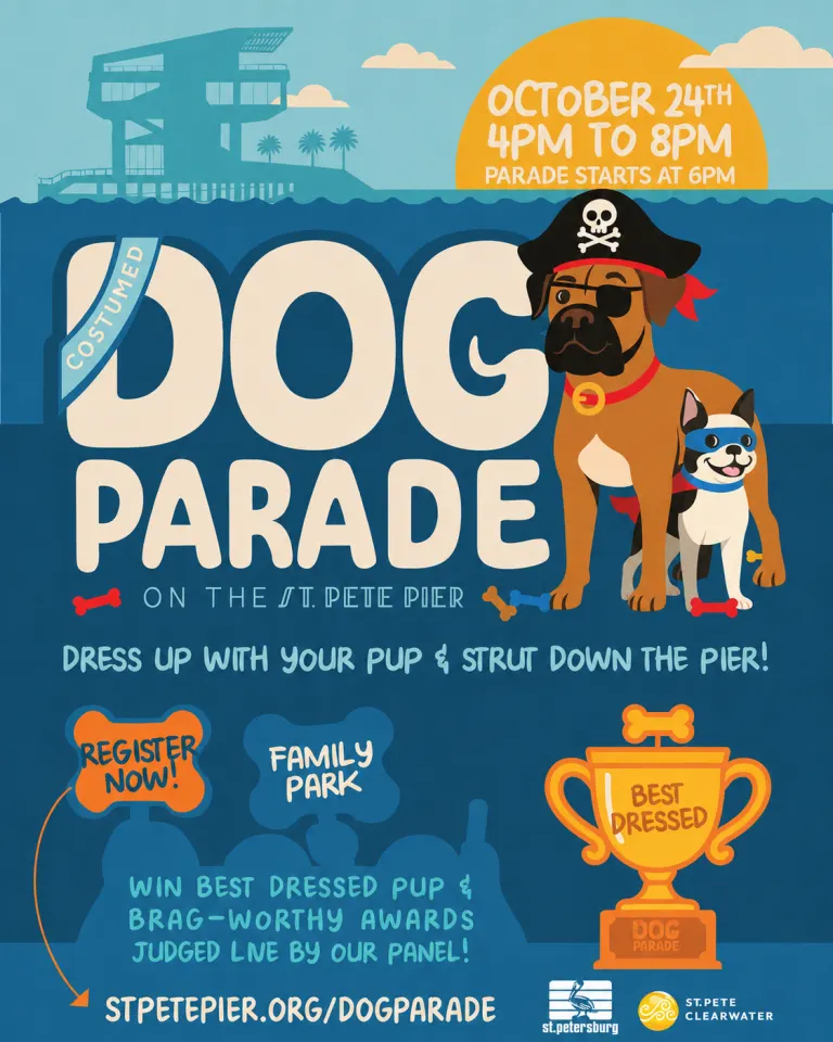 Costume Dog Parade on the St. Pete Pier in St. Petersburg