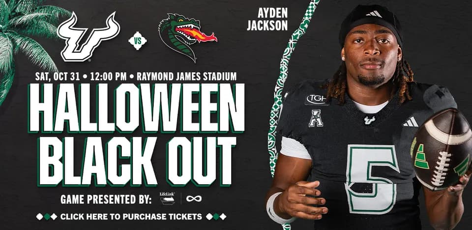 USF Football vs UAB (Blackout & Halloween) in Tampa