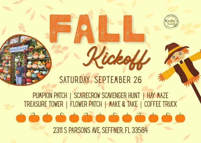 Fall Kickoff at Kerby’s Nursery in Outside Tampa Bay