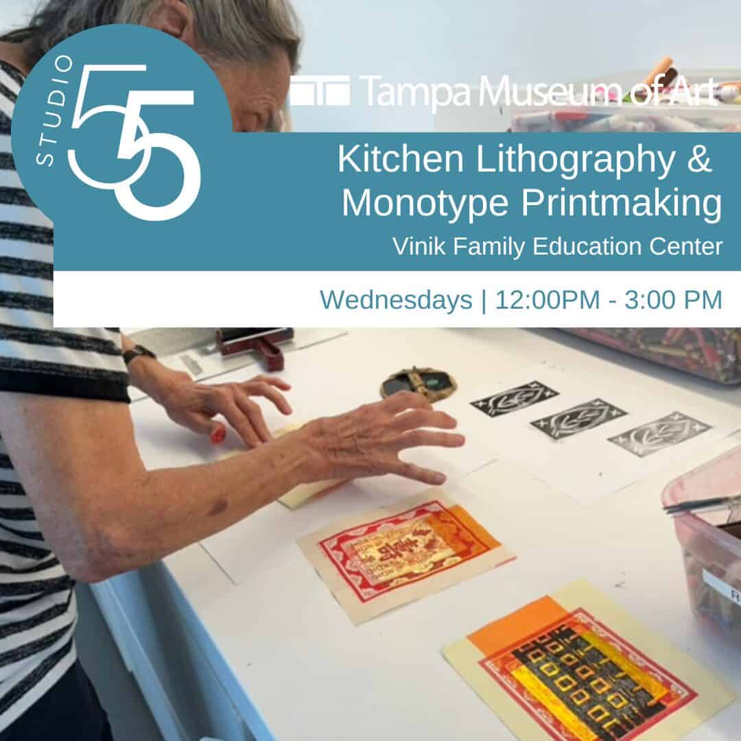 Studio55: Kitchen Lithography and Monotype Printmaking in Tampa