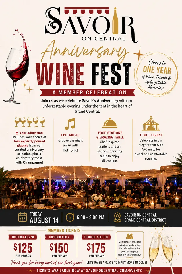 Savoir Anniversary Wine Fest Celebration in St. Petersburg